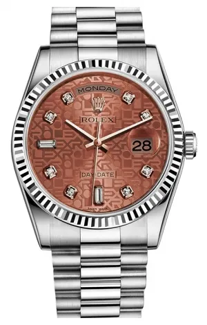 Rolex - Day-Date President White Gold - Fluted Bezel