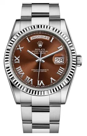 Rolex - Day-Date President White Gold - Fluted Bezel