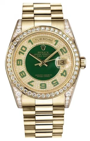 Rolex - Day-Date President Yellow Gold - 52 Diamond Bezel - President