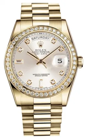 Rolex - Day-Date President Yellow Gold - 52 Diamond Bezel - President