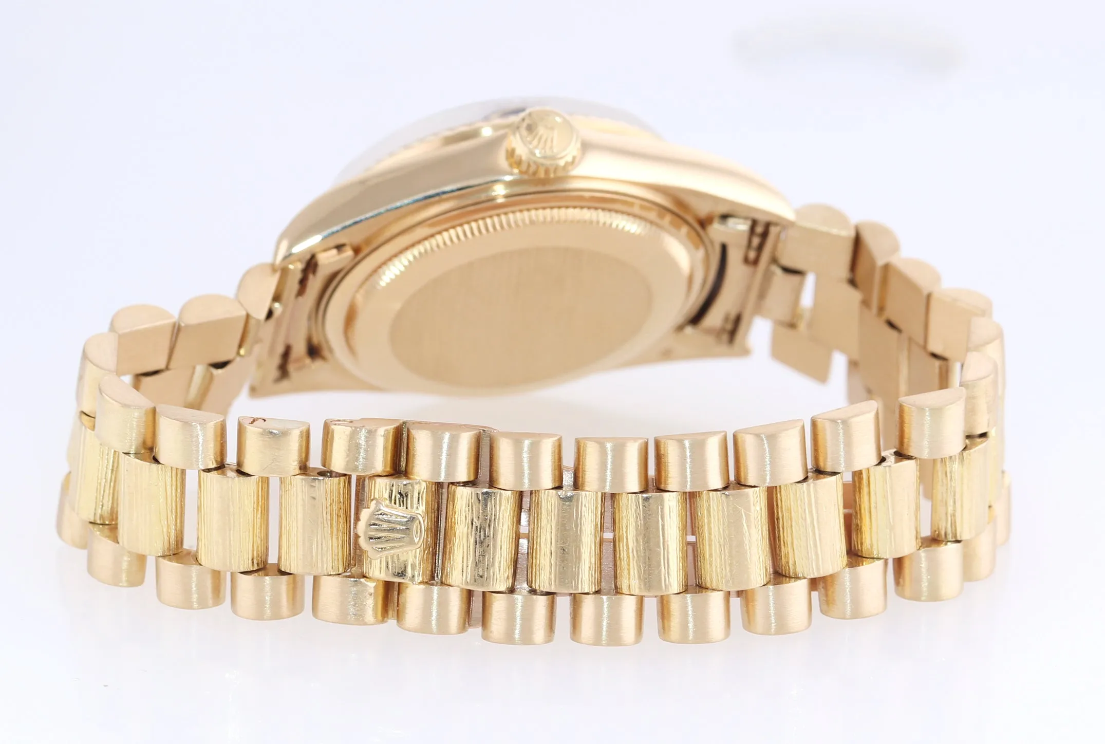 Rolex Day-Date President Yellow Gold Bark 1803 Blue Dial Watch Box