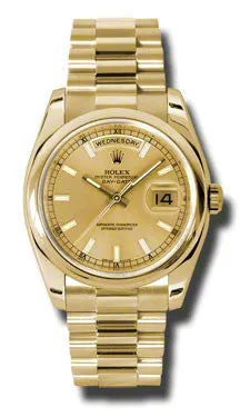 Rolex - Day-Date President Yellow Gold - Domed Bezel