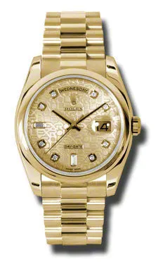 Rolex - Day-Date President Yellow Gold - Domed Bezel