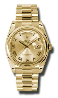 Rolex - Day-Date President Yellow Gold - Domed Bezel