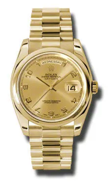 Rolex - Day-Date President Yellow Gold - Domed Bezel