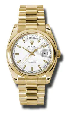 Rolex - Day-Date President Yellow Gold - Domed Bezel