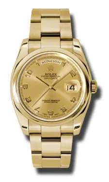 Rolex - Day-Date President Yellow Gold - Domed Bezel
