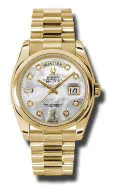 Rolex - Day-Date President Yellow Gold - Domed Bezel