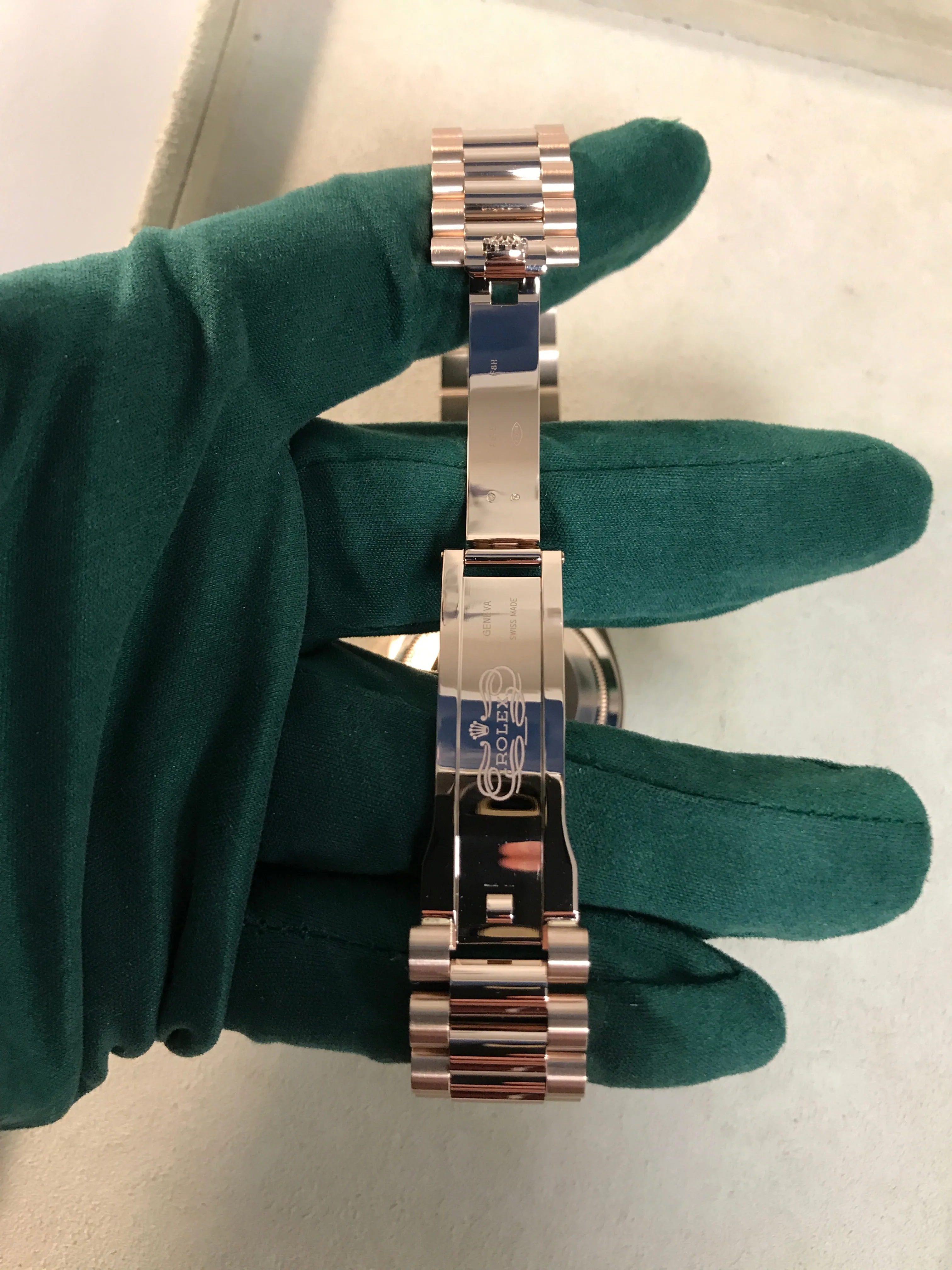 Rolex DayDate 36 Everose Gold & Diamond President Slate (128345RBR-0052)