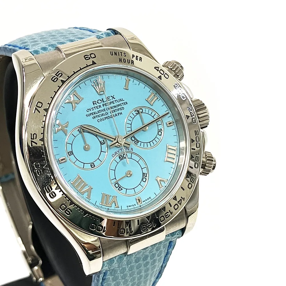Rolex Daytona 116519 Turquoise Roman Dial Jul 2002
