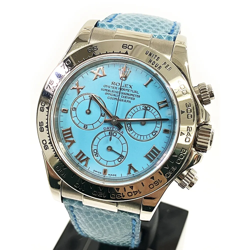 Rolex Daytona 116519 Turquoise Roman Dial Jul 2002