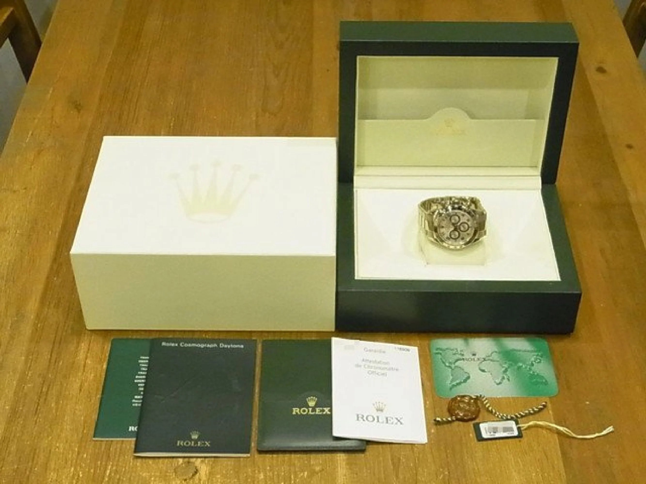 ROLEX Daytona 18K white gold silverAR Ref.116509 Z series Mens 181289835