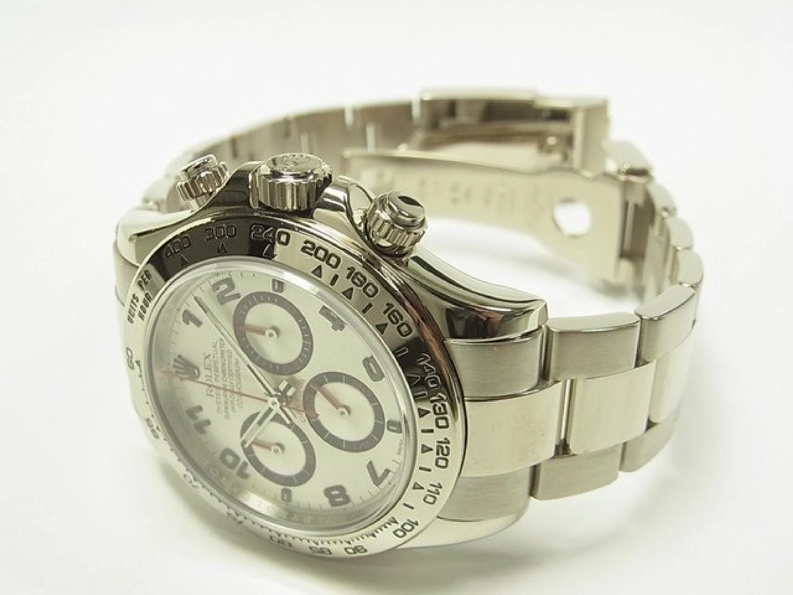 ROLEX Daytona 18K white gold silverAR Ref.116509 Z series Mens 181289835