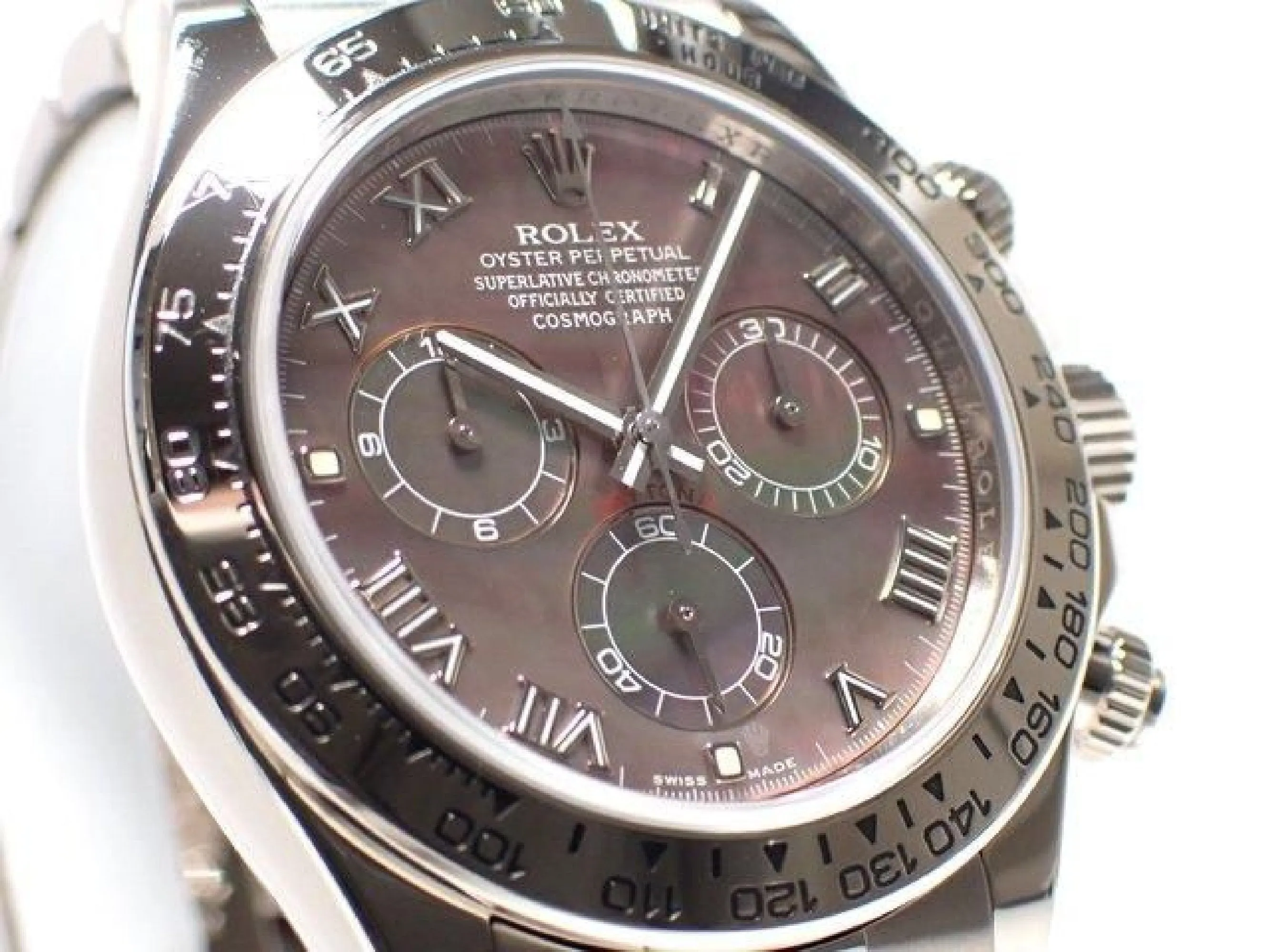 ROLEX Daytona 18KWG black Shell 116509NR '11 Mens 184790160