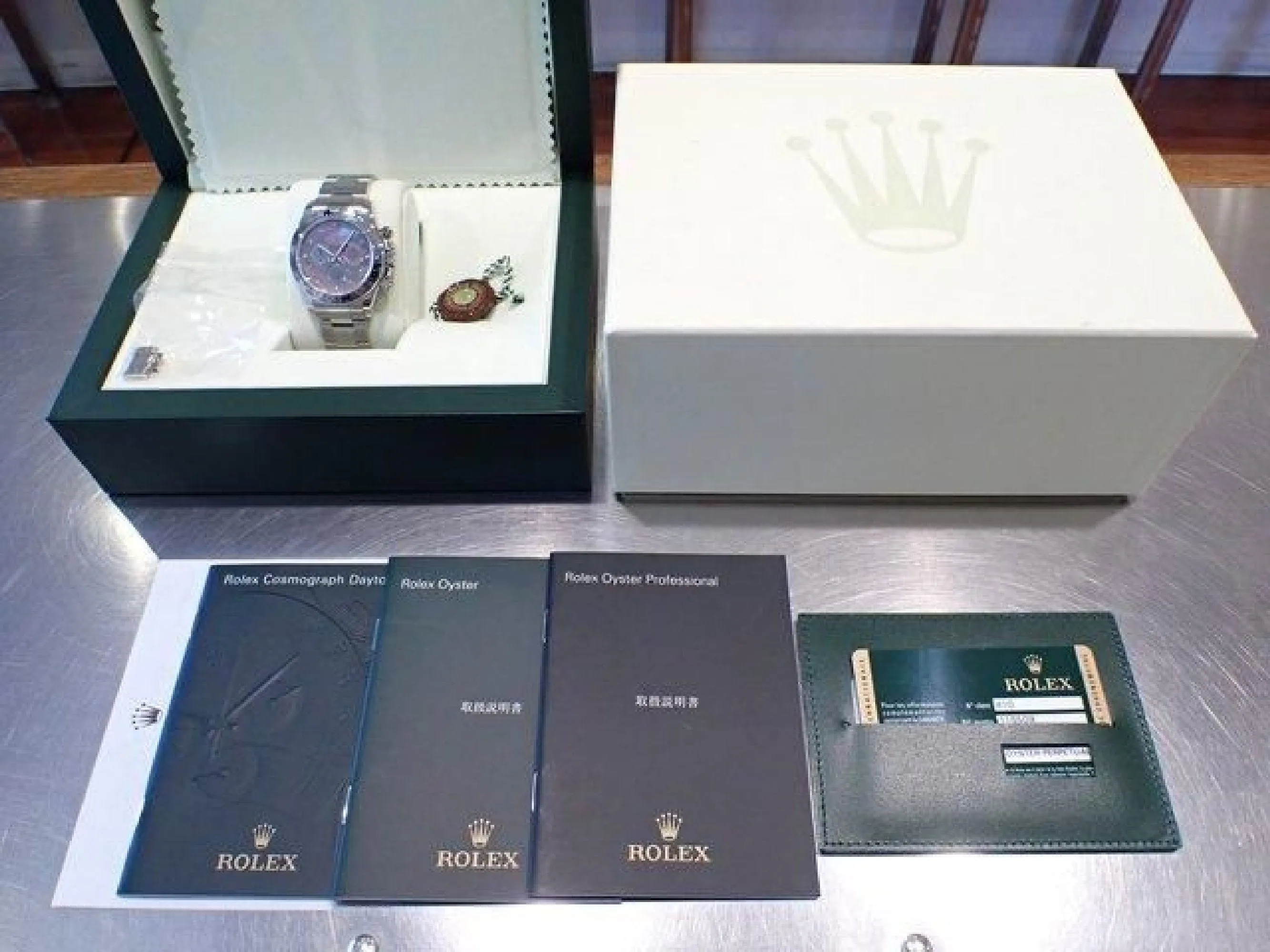 ROLEX Daytona 18KWG black Shell 116509NR '11 Mens 184790160