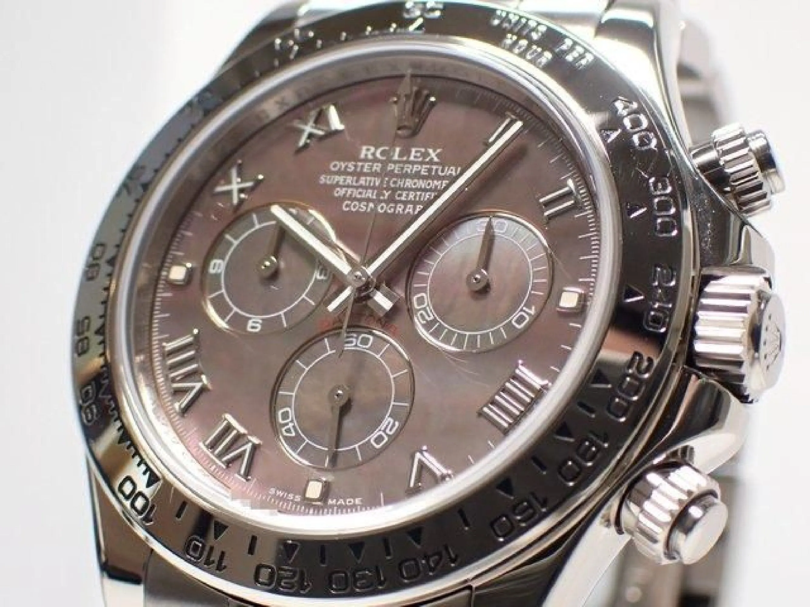 ROLEX Daytona 18KWG black Shell 116509NR '11 Mens 184790160