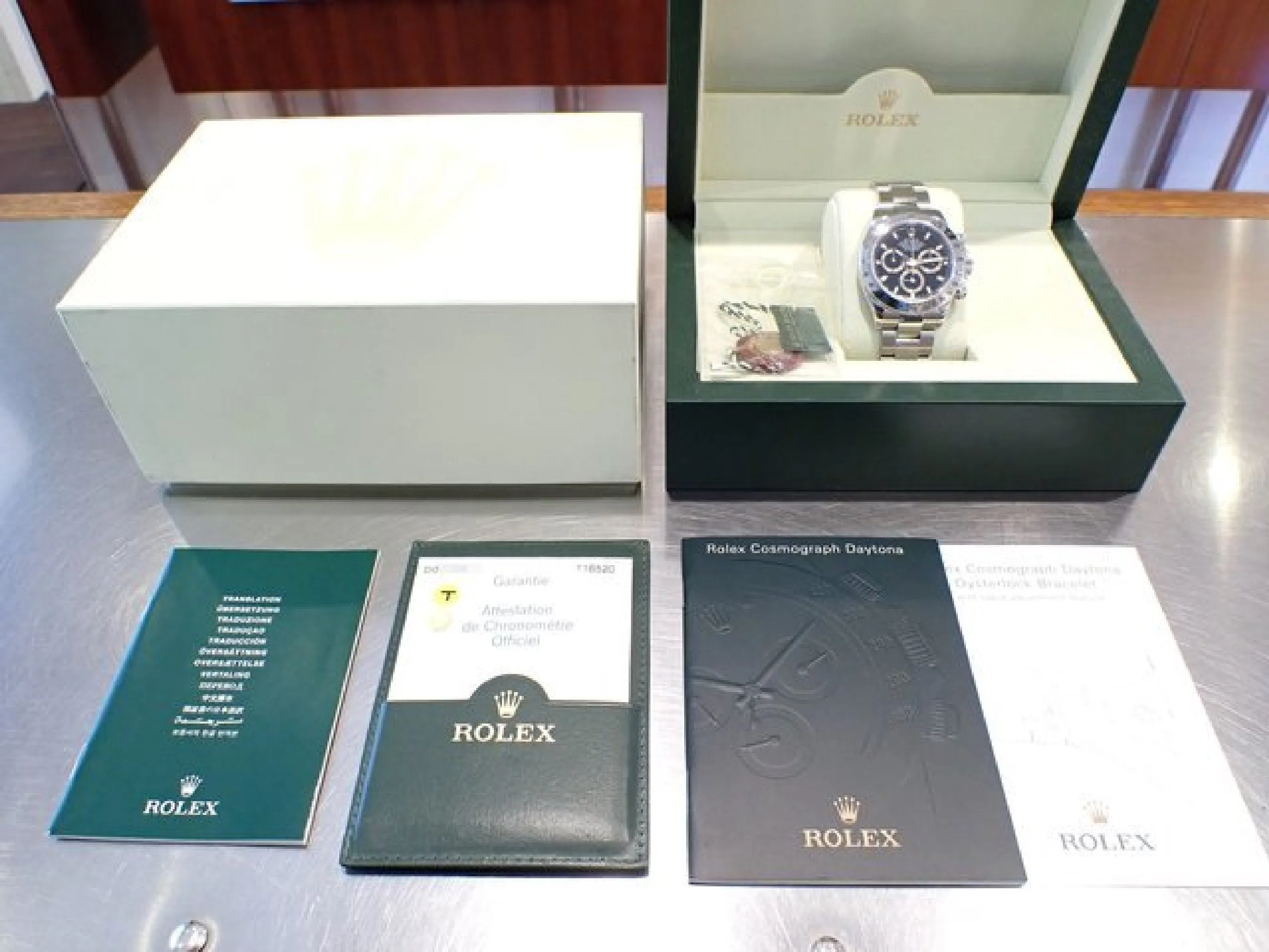 ROLEX Daytona black Dial 116520 '06 D series Mens 184725725
