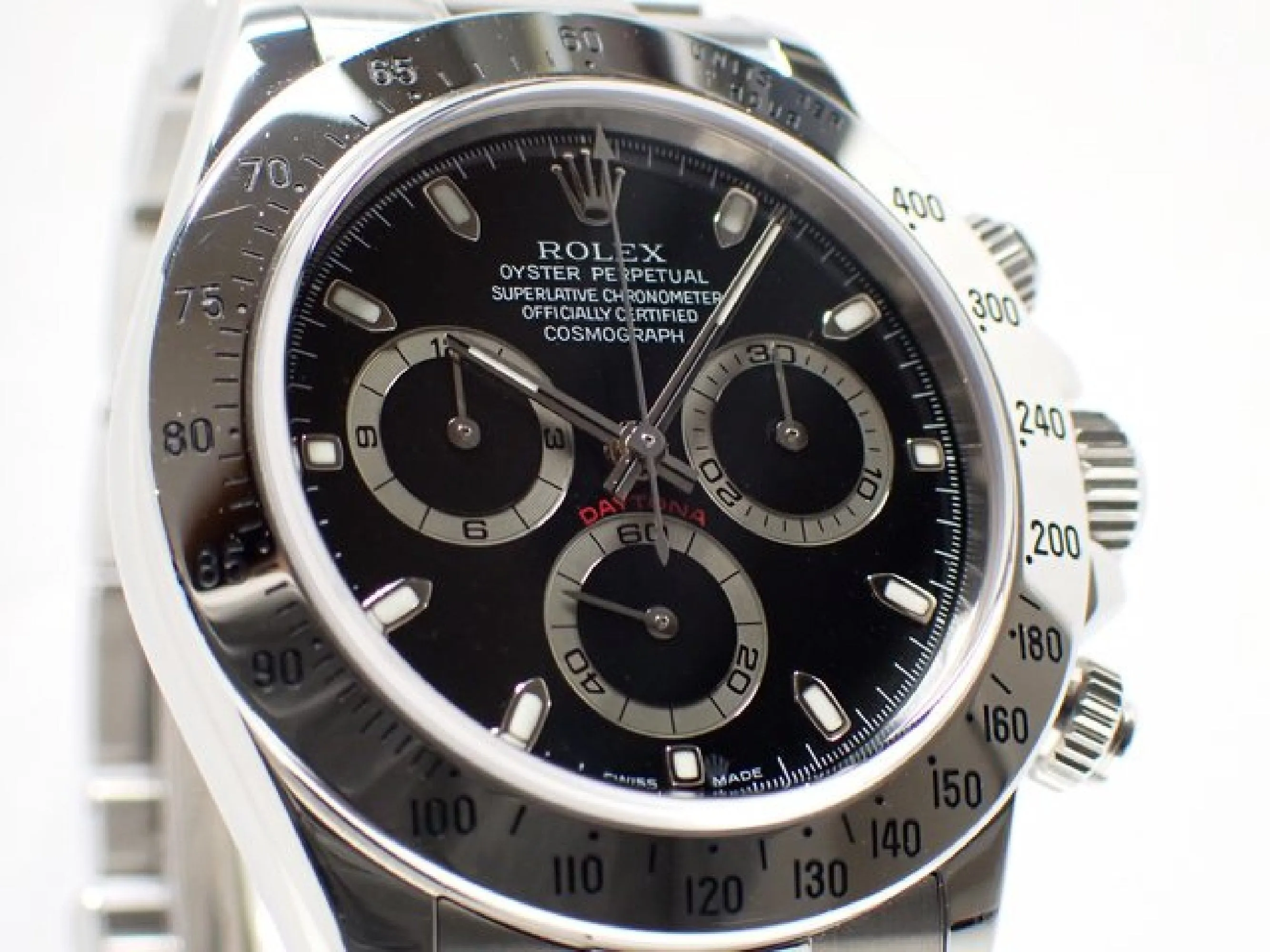 ROLEX Daytona black thin Hand Ref.116520 F series '04  Genuine goods Mens 183698323