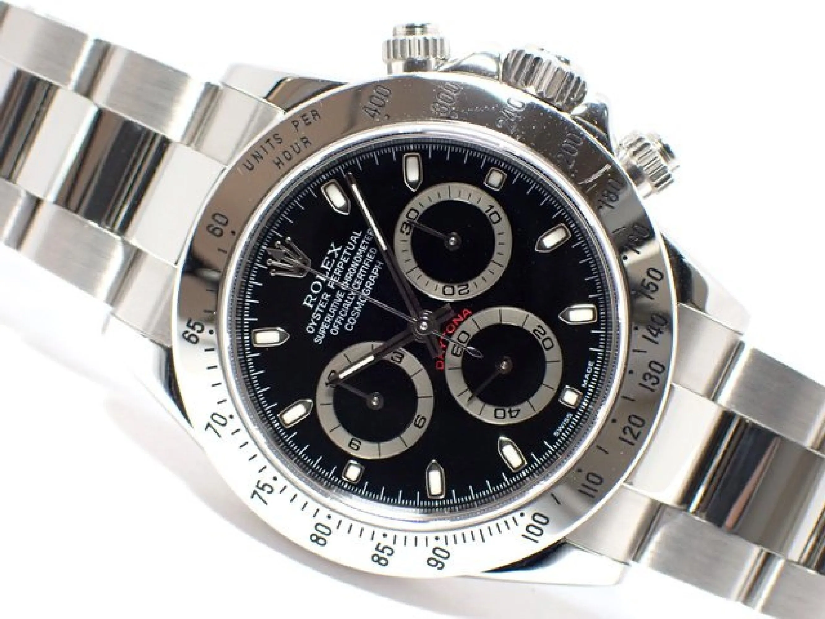 ROLEX Daytona black thin Hand Ref.116520 F series '04  Genuine goods Mens 183698323