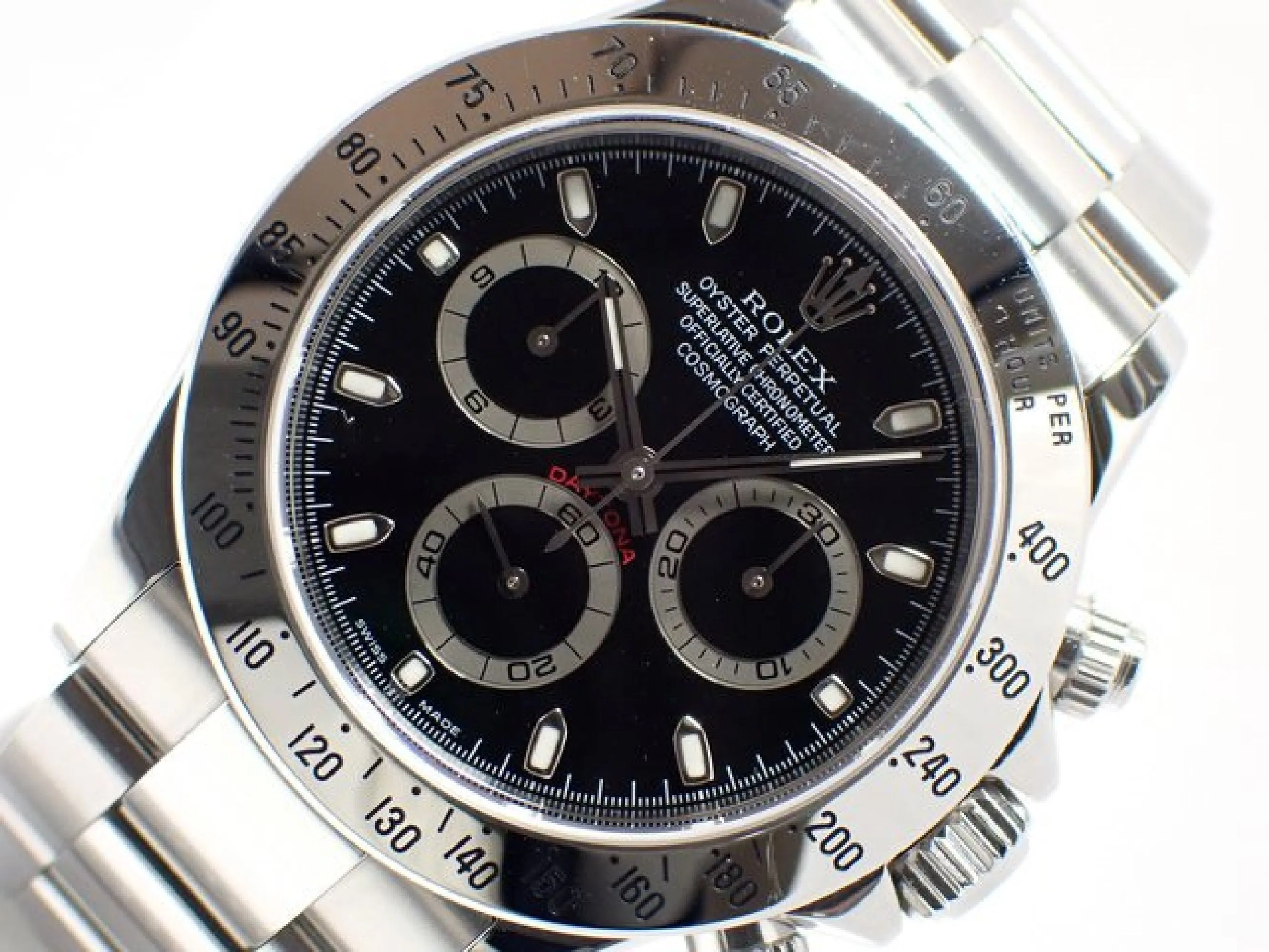 ROLEX Daytona black thin Hand Ref.116520 F series '04  Genuine goods Mens 183698323