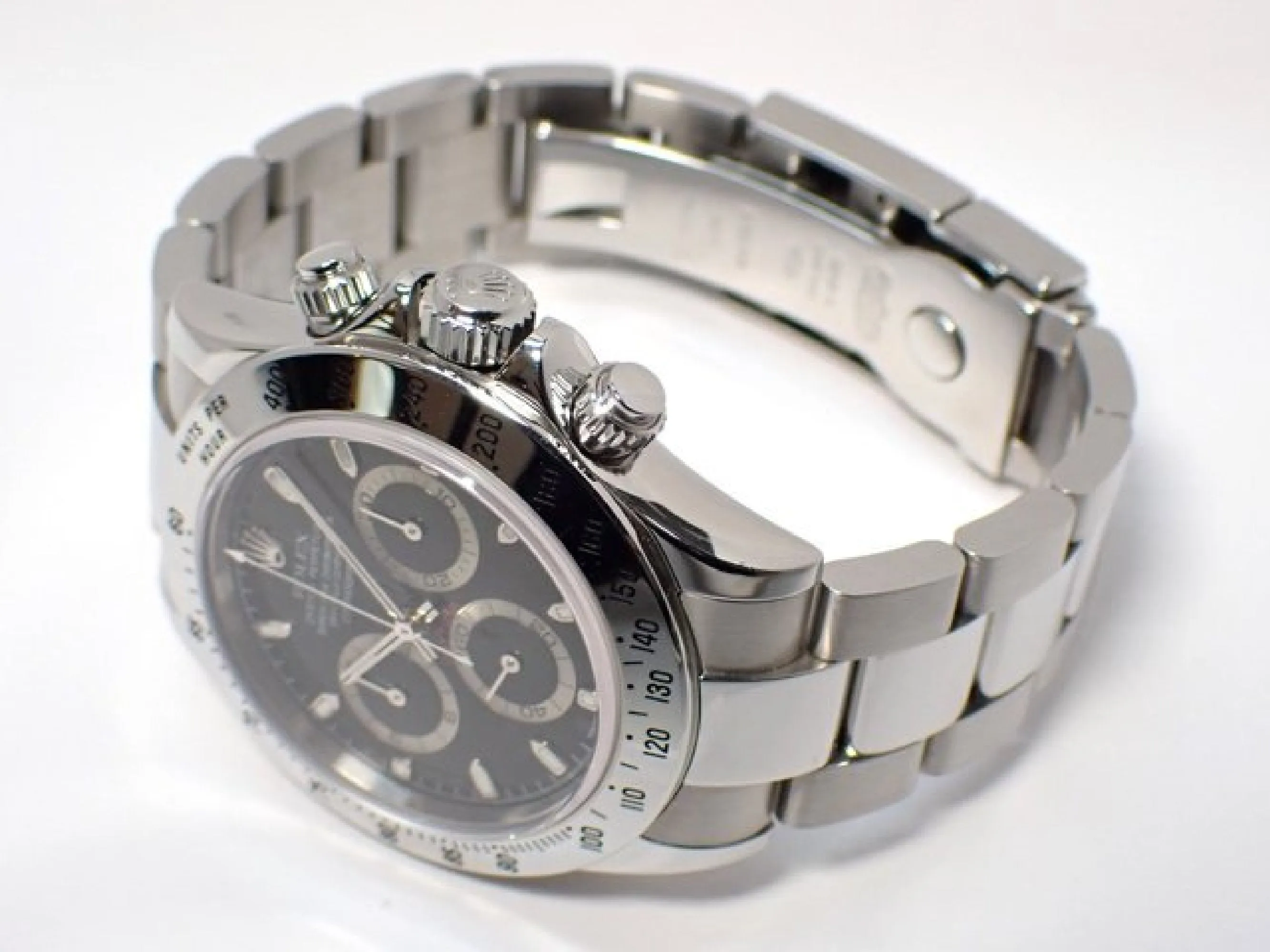 ROLEX Daytona black thin Hand Ref.116520 F series '04  Genuine goods Mens 183698323