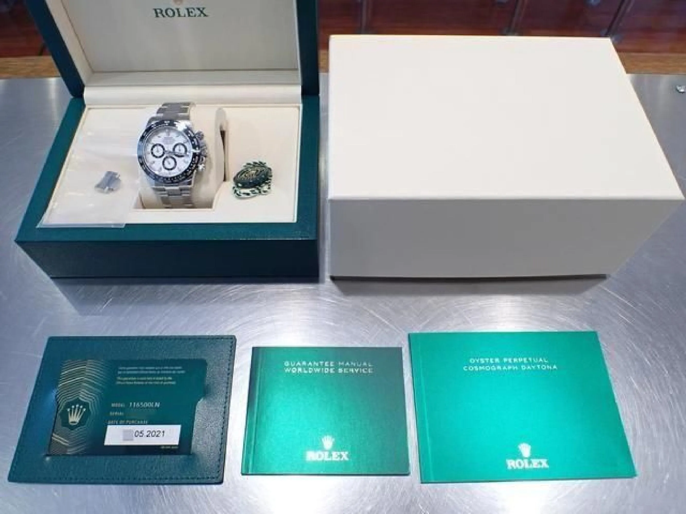 ROLEX Daytona white Dial 116500LN '21 Mens 185213571