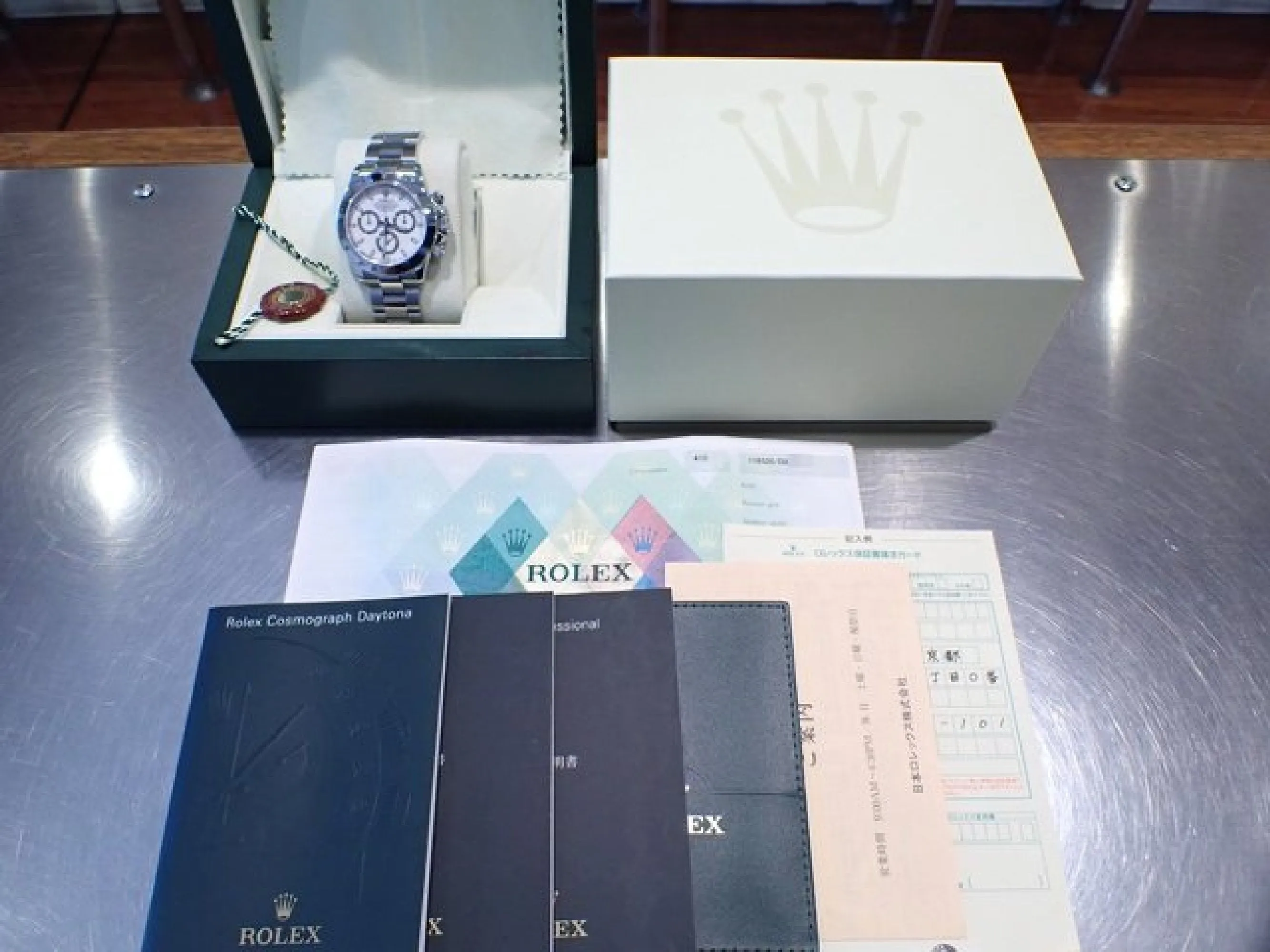 ROLEX Daytona white Dial 116520 '06 D series Genuine goods Mens 182465727