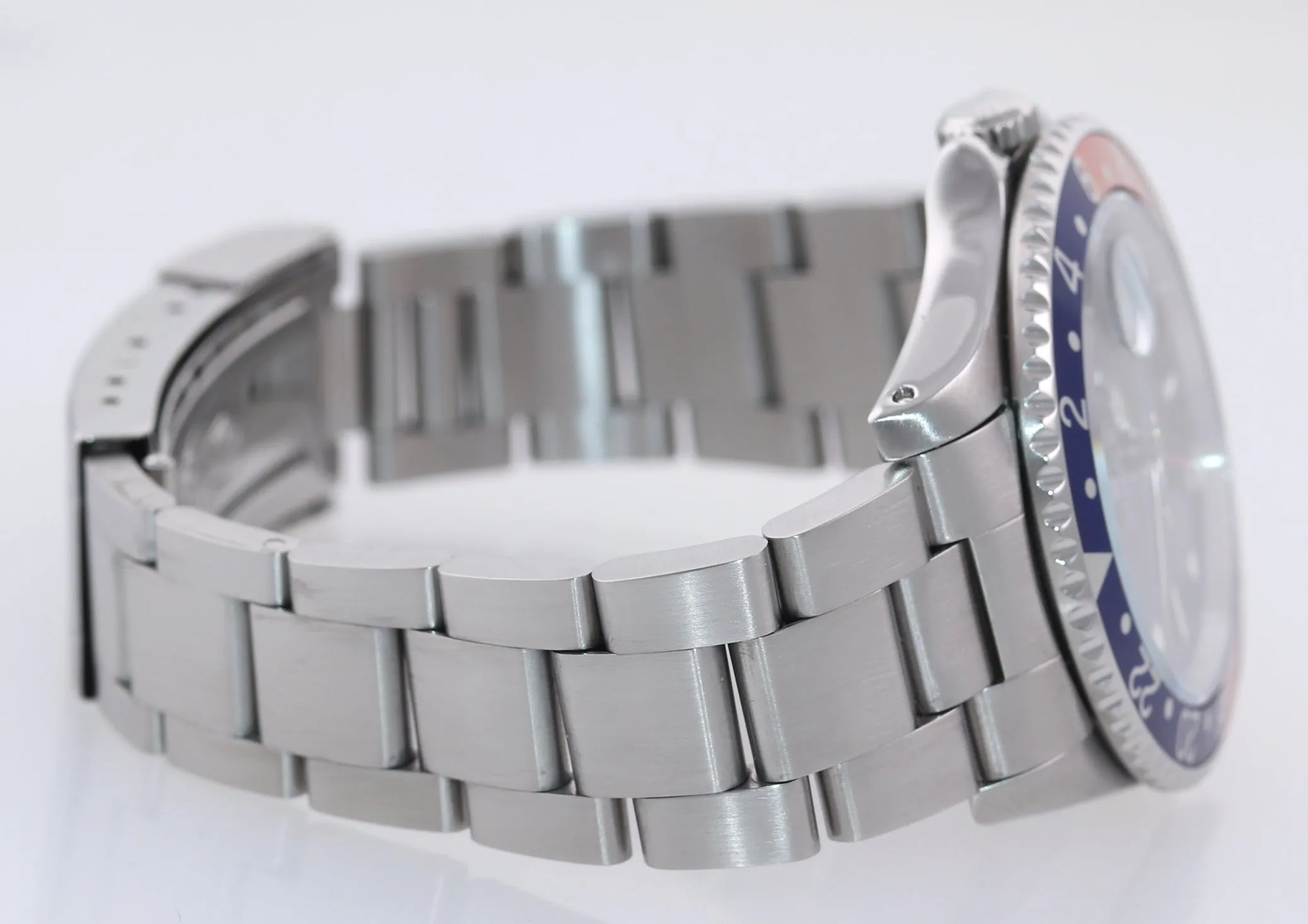 Rolex GMT-Master Pepsi Steel 16700 Blue Red 40mm TRITIUM DIAL Watch Box