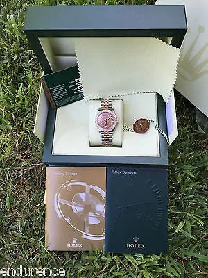 ROLEX MIDSIZE DATEJUST STEEL GOLD 31mm DIAMOND BEZEL JUBILEE DIAL 178241 UNWORN
