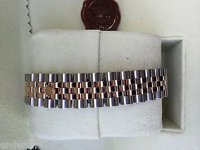ROLEX MIDSIZE DATEJUST STEEL GOLD 31mm DIAMOND BEZEL JUBILEE DIAL 178241 UNWORN