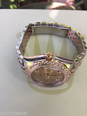 ROLEX MIDSIZE DATEJUST STEEL GOLD 31mm DIAMOND BEZEL JUBILEE DIAL 178241 UNWORN