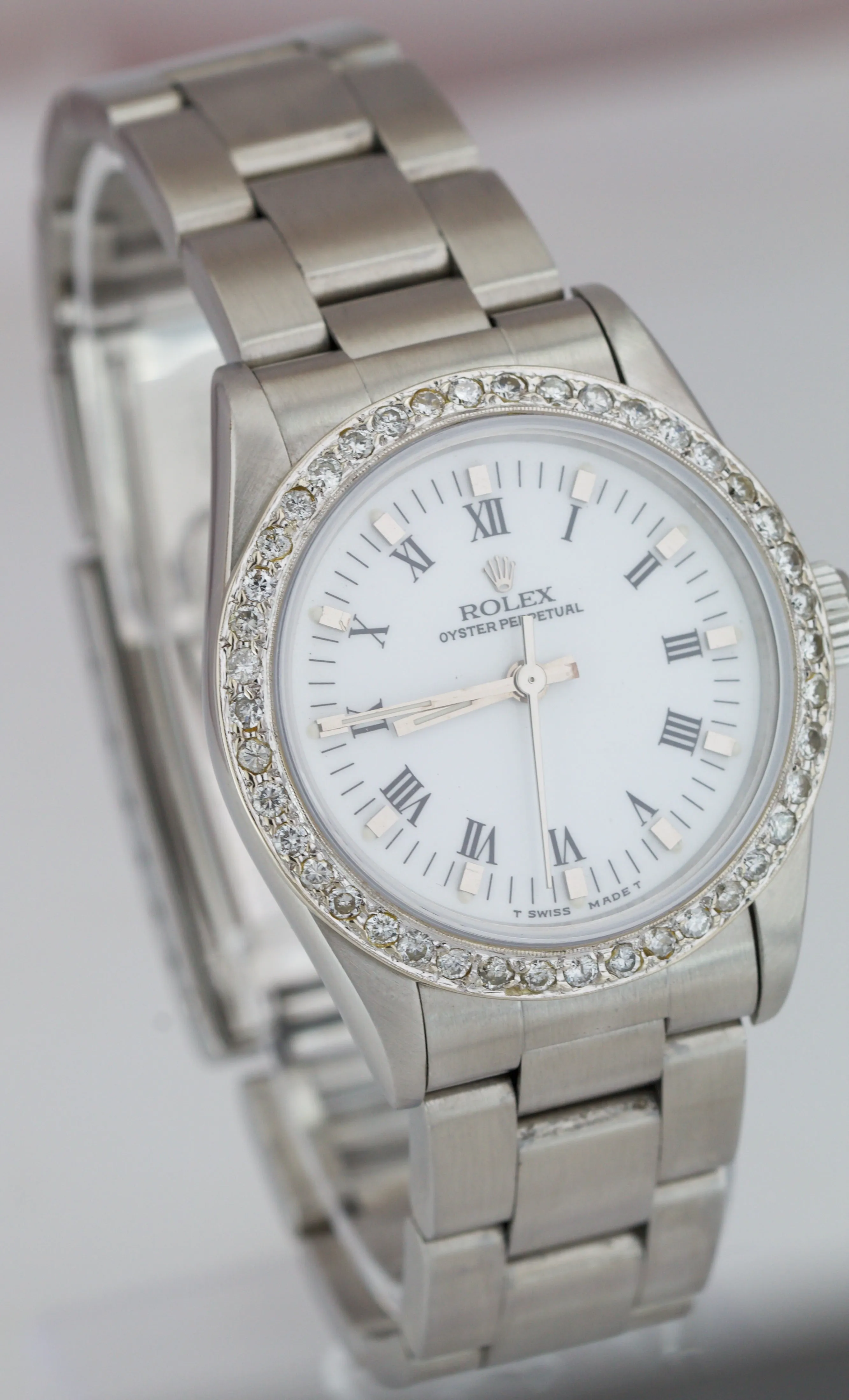 Rolex Oyster Perpetual 31mm Mid-Size 67480 Diamond Oyster Watch 77080 DateJust