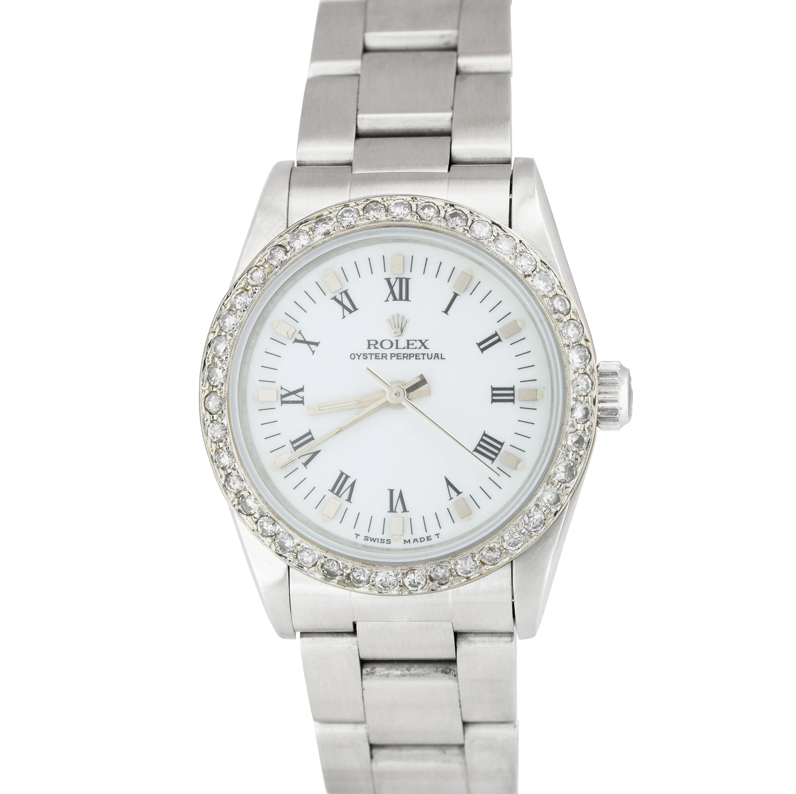 Rolex Oyster Perpetual 31mm Mid-Size 67480 Diamond Oyster Watch 77080 DateJust