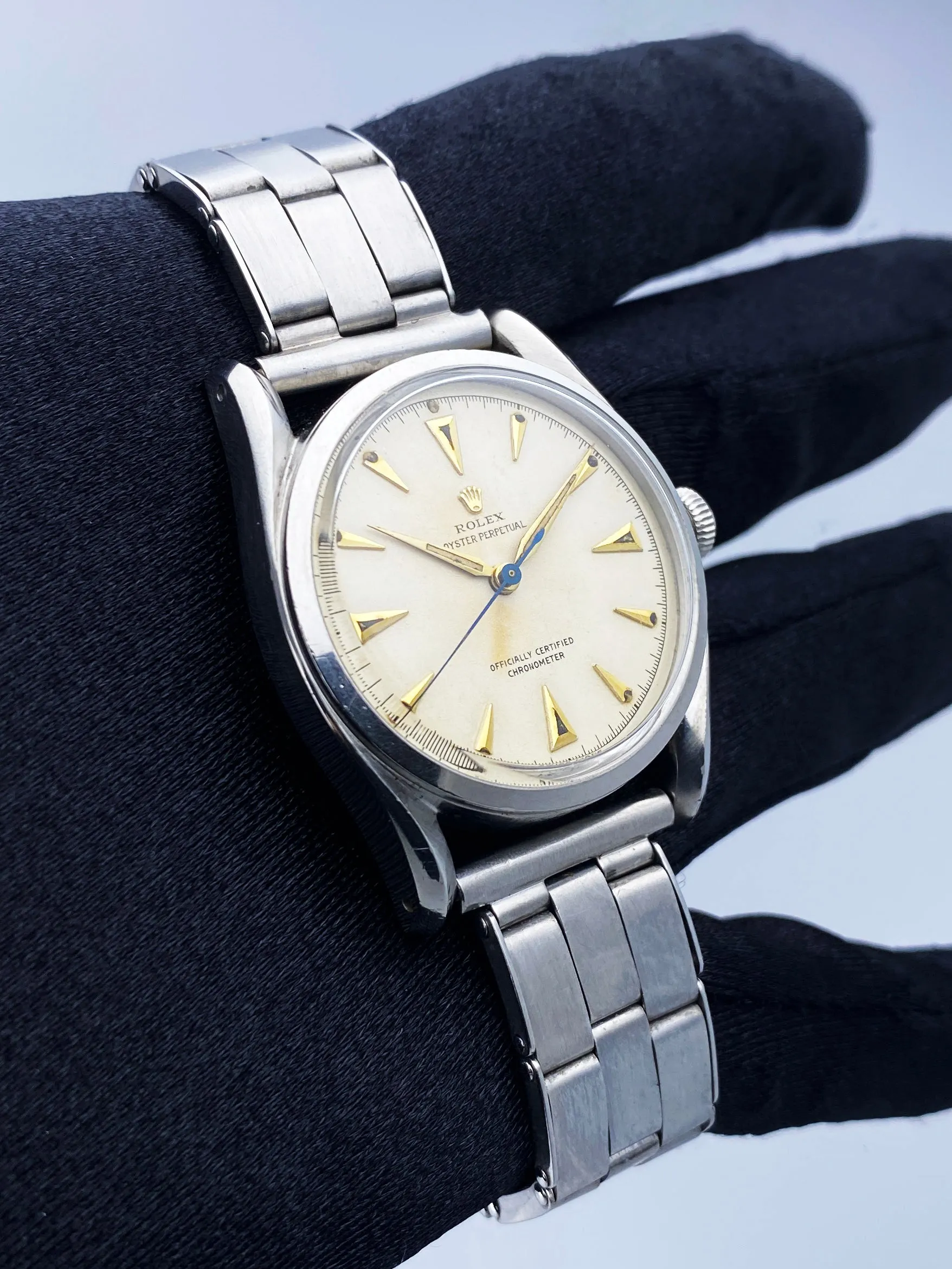 Rolex Oyster Perpetual 5018 Bubbleback Mens Watch
