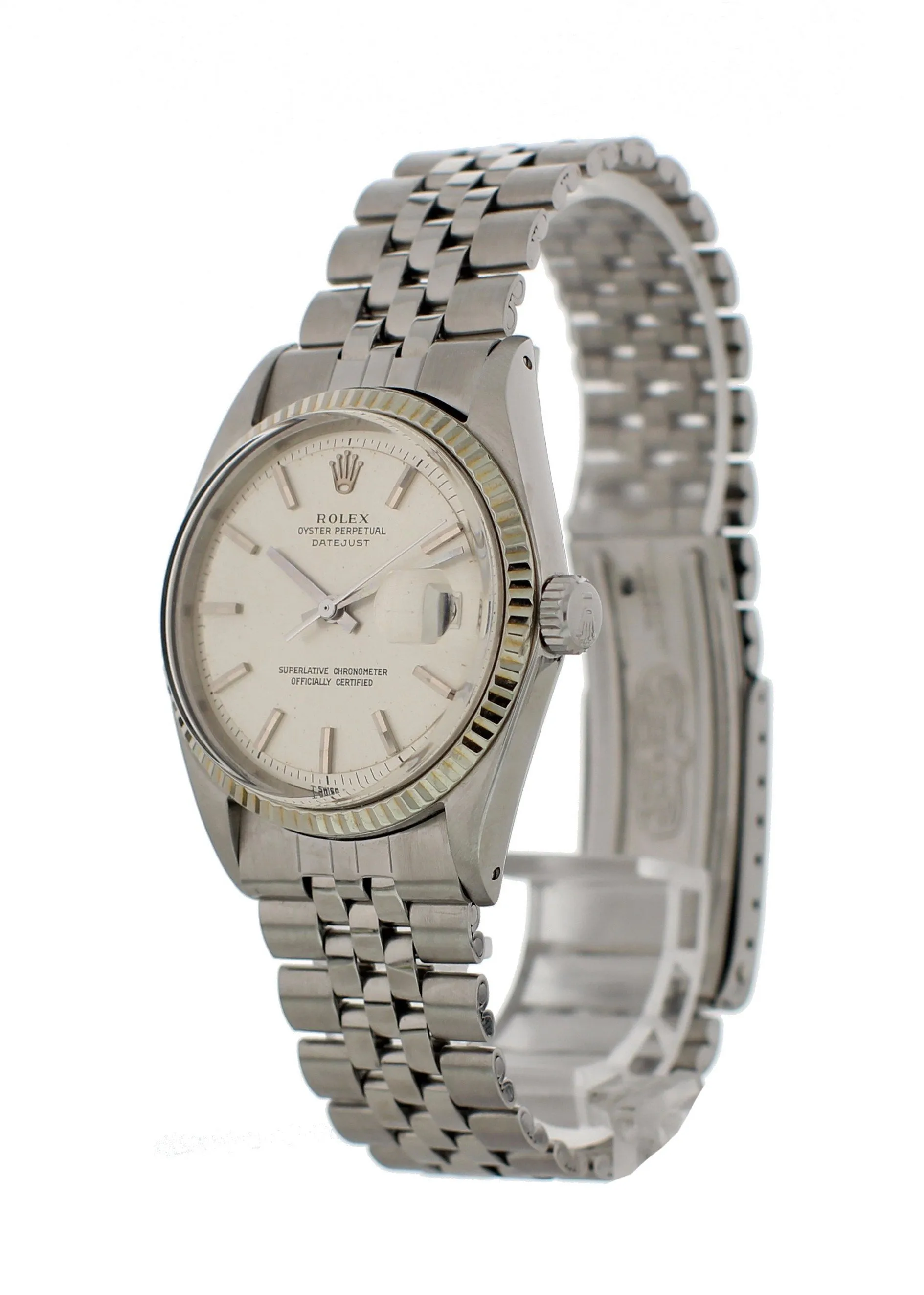Rolex Oyster Perpetual Datejust 1601 Pie Pan Dial Vintage Watch