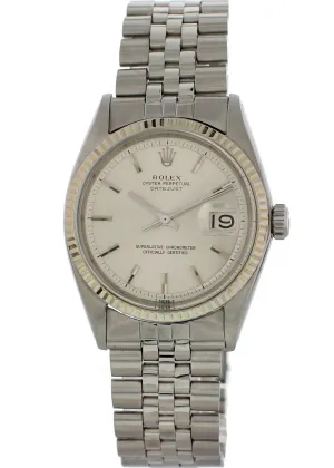Rolex Oyster Perpetual Datejust 1601 Pie Pan Dial Vintage Watch