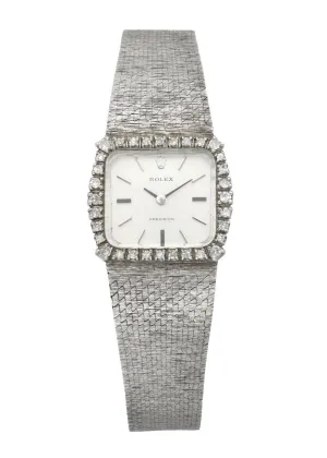 Rolex Precision 2611 18K White Gold Vintage Ladies Watch
