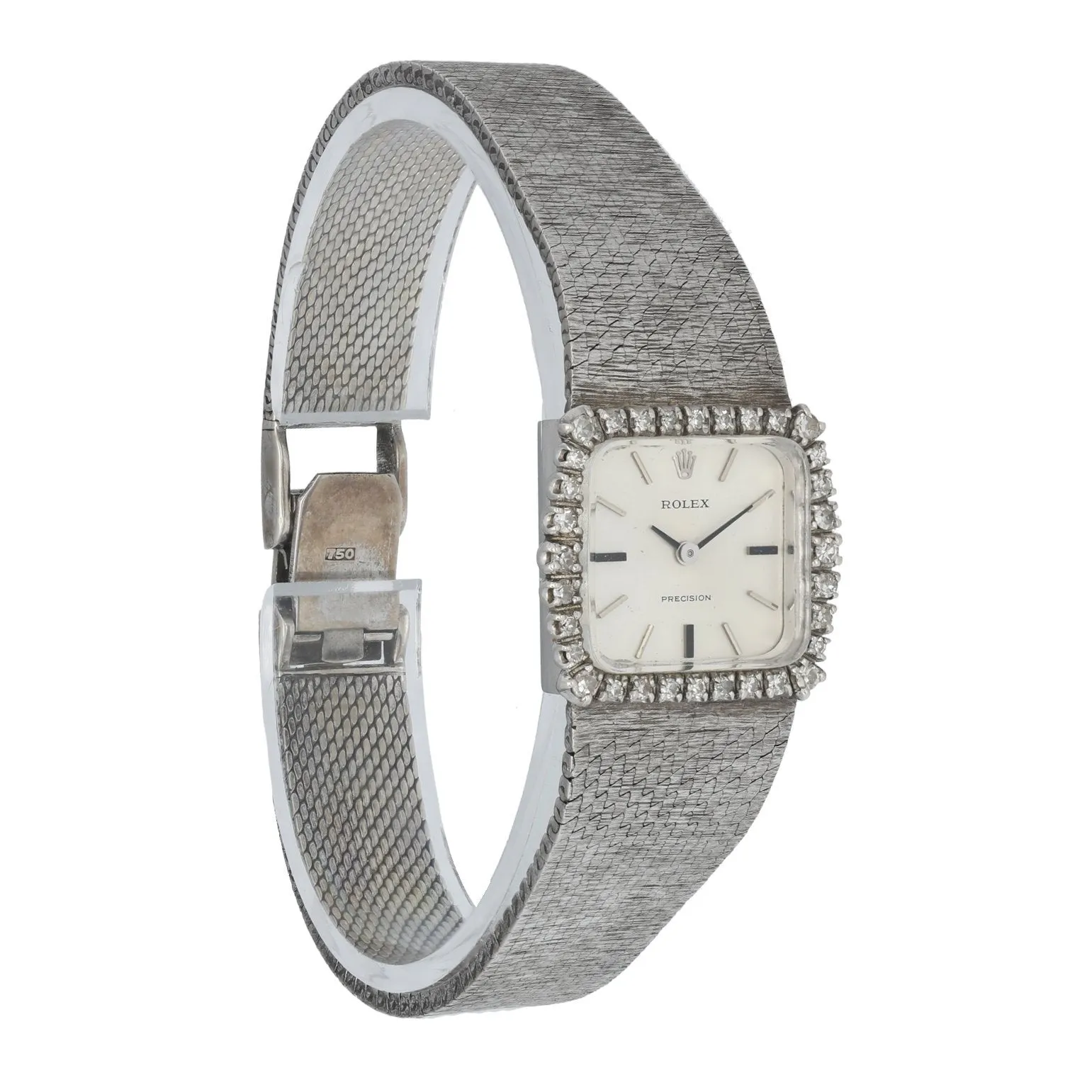 Rolex Precision 2611 18K White Gold Vintage Ladies Watch
