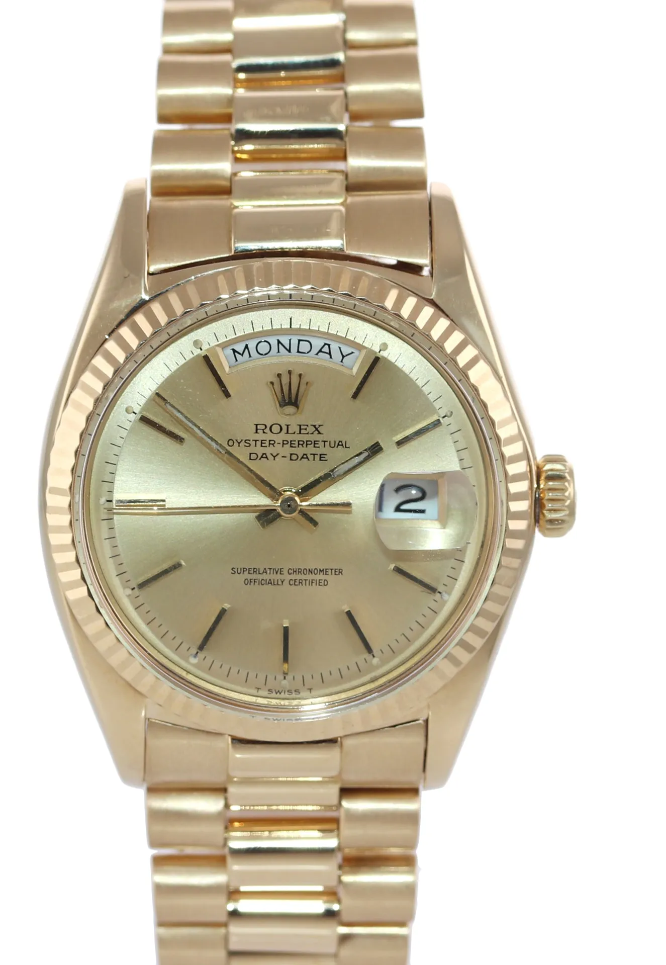 Rolex President Day Date 36mm 1803 Yellow Gold 18k Champagne Watch Box