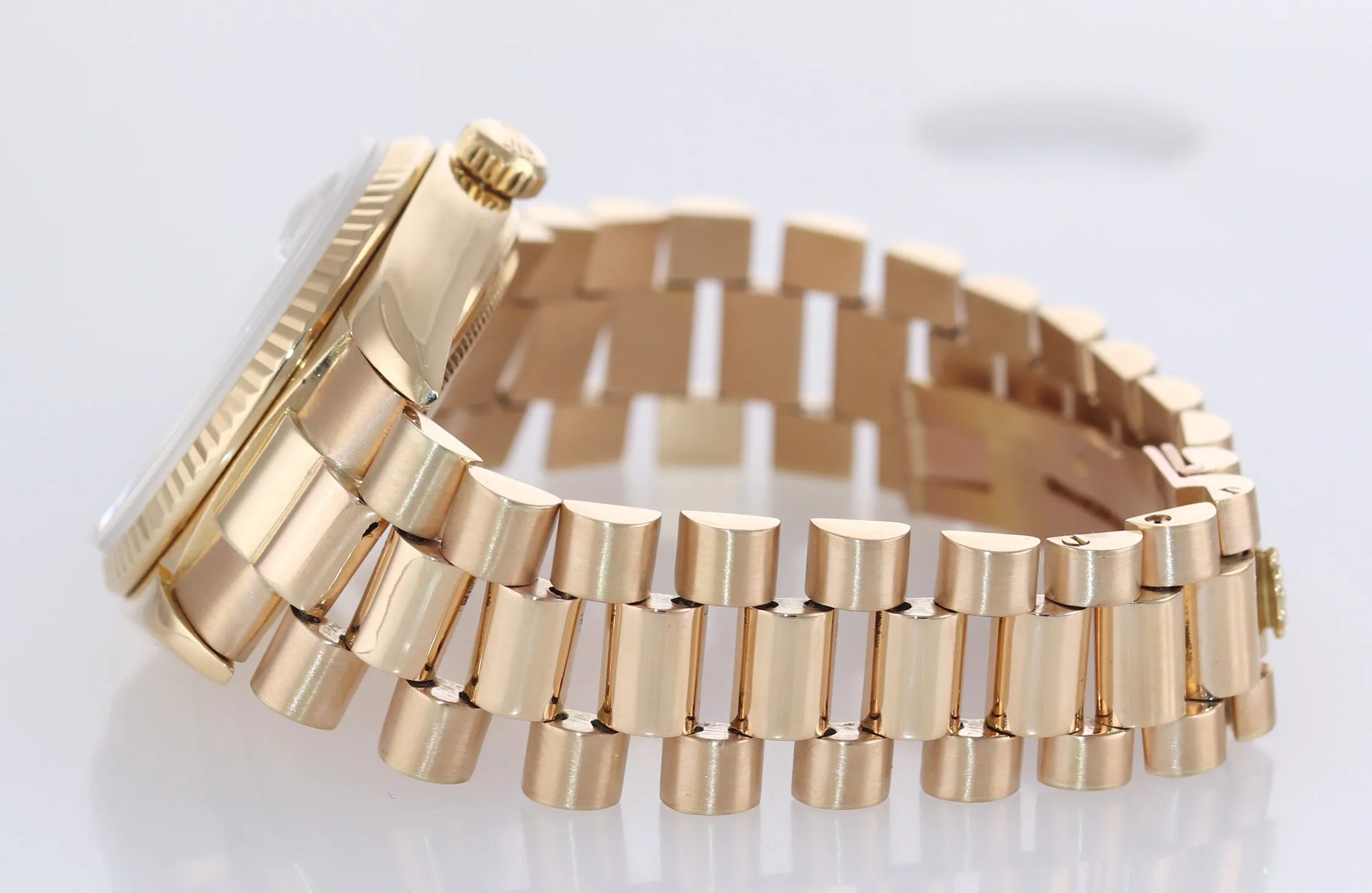 Rolex President Day Date 36mm 18038 Yellow Gold Champagne Stick Quickset Watch