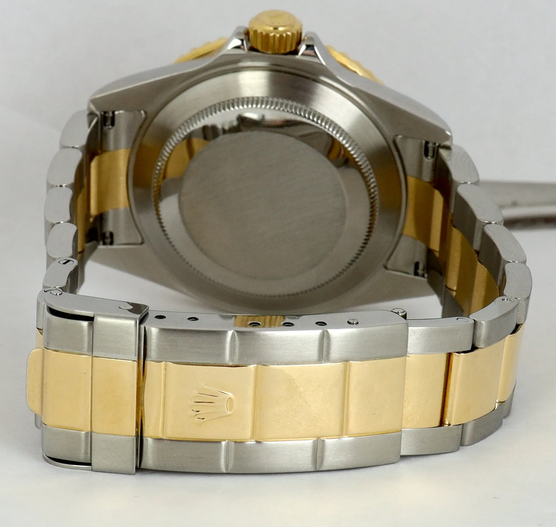 Rolex Submariner Champagne Serti Diamond Sapphire NO HOLES 16613 SEL Two-Tone