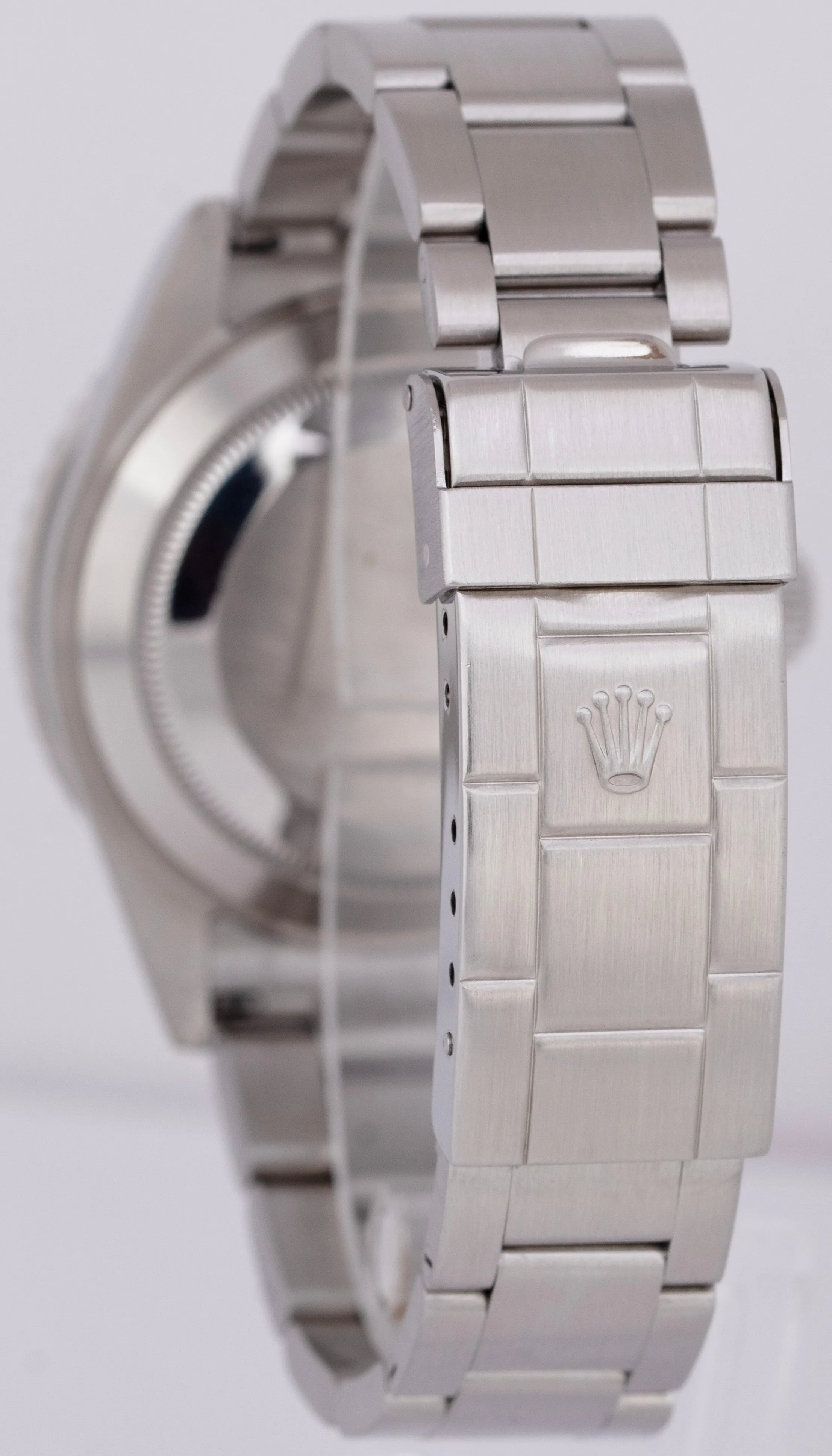 Rolex Submariner Date Black Stainless Steel NO-HOLES SEL 40mm Oyster Watch 16610