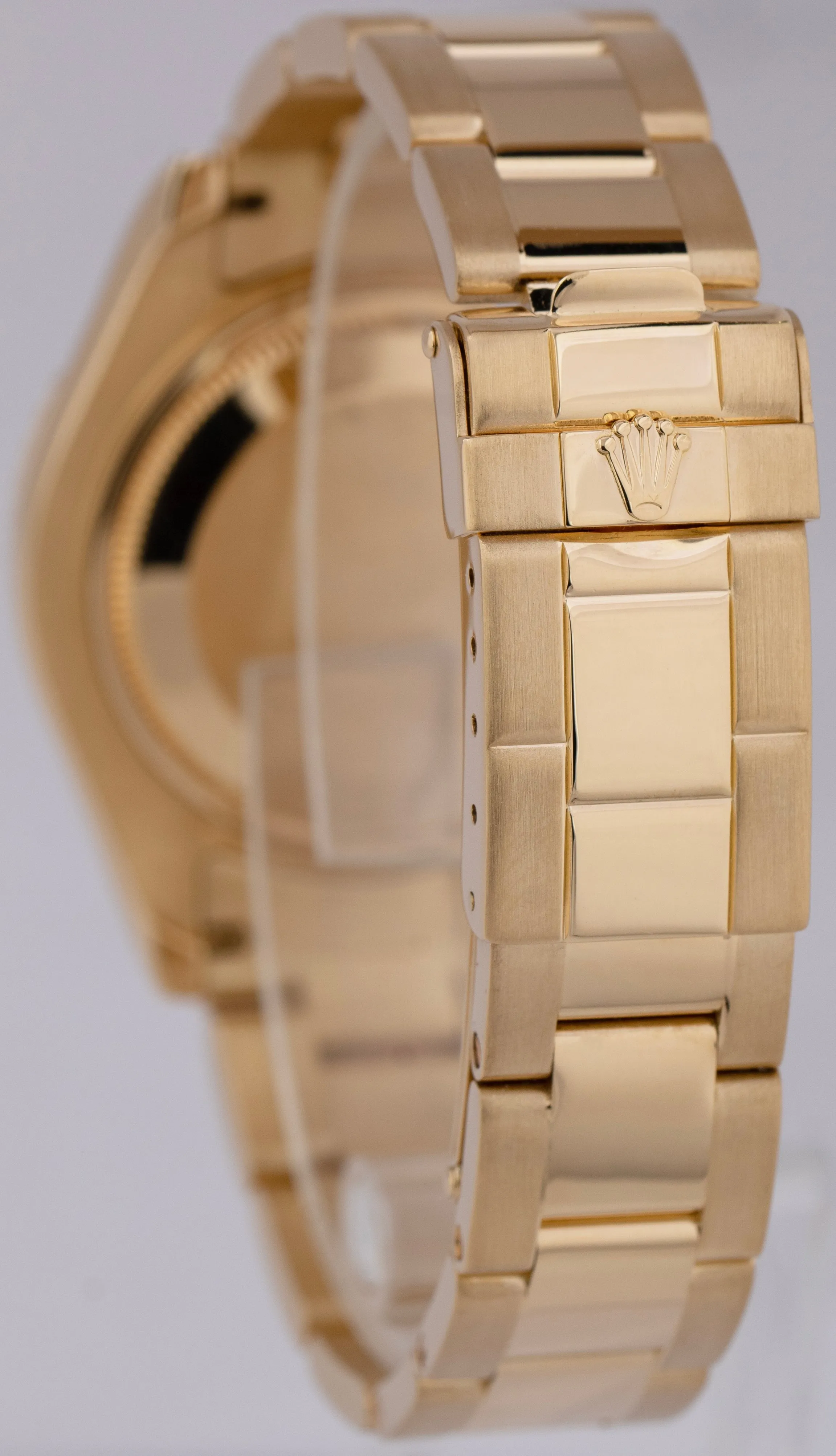 Rolex Yacht-Master 18K Yellow Gold 35mm White Oyster Automatic Watch 68628