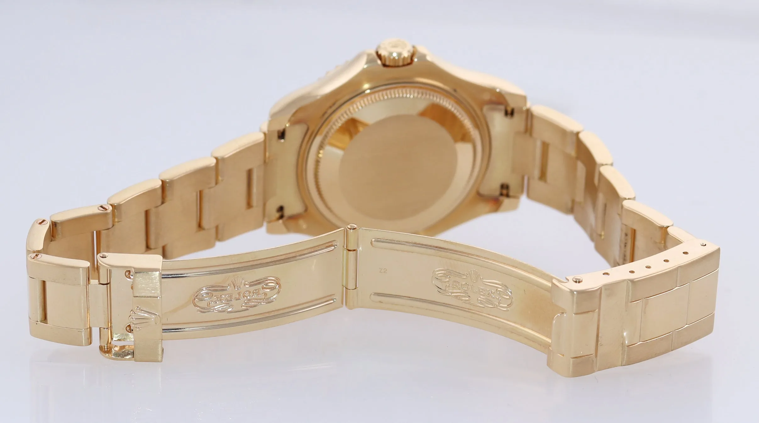 Rolex Yacht-Master 68628 Blue 35mm 18K Yellow Gold Midsize Watch