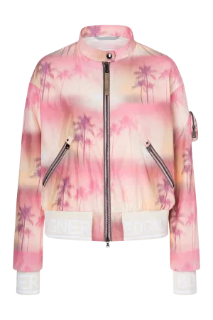 Romira Peach & Pink Print Blouson Jacket