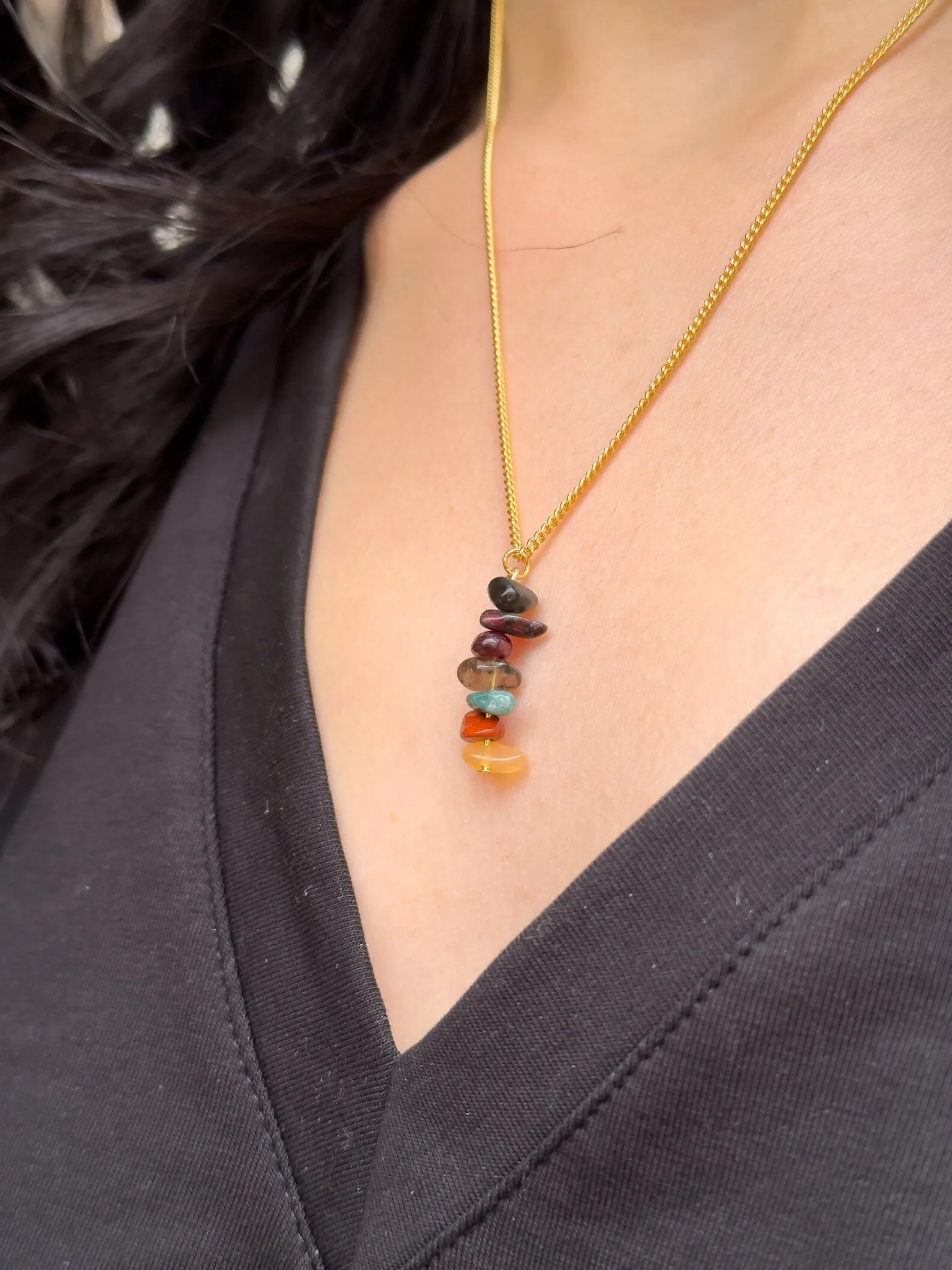 Root Chakra Dangling Necklace