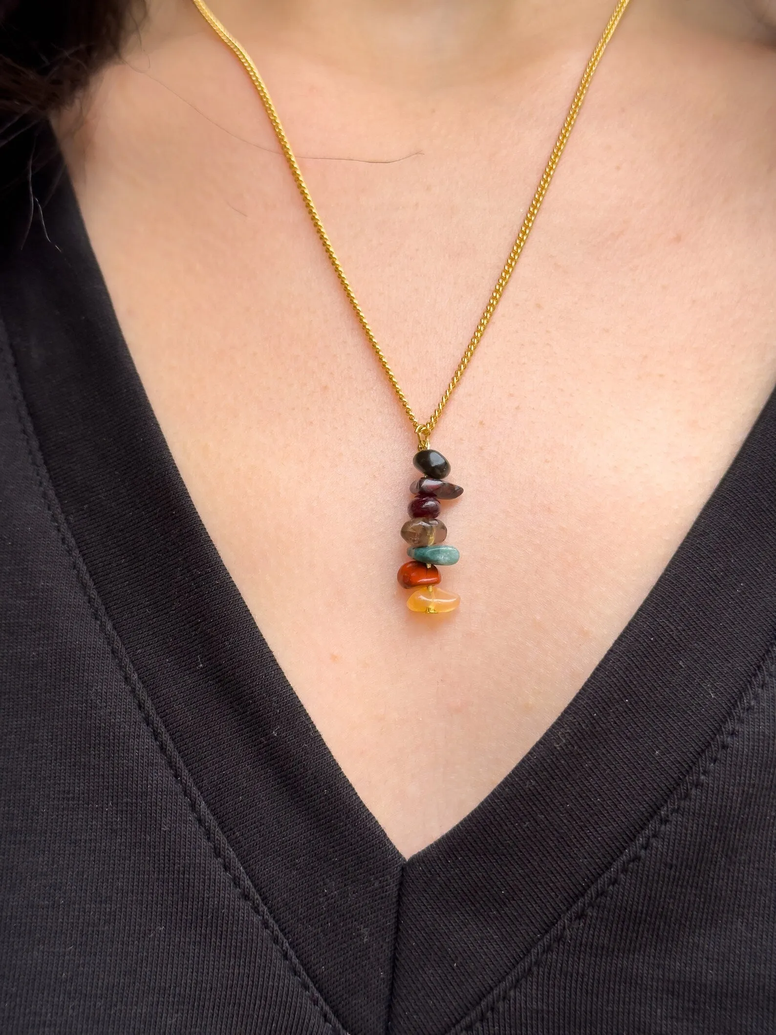 Root Chakra Dangling Necklace