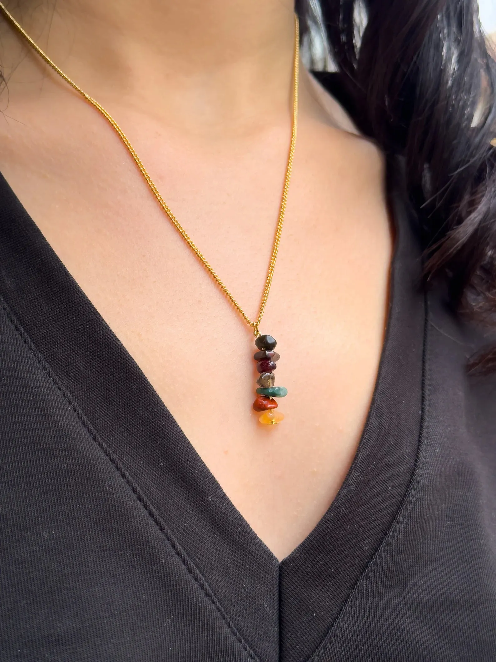Root Chakra Dangling Necklace