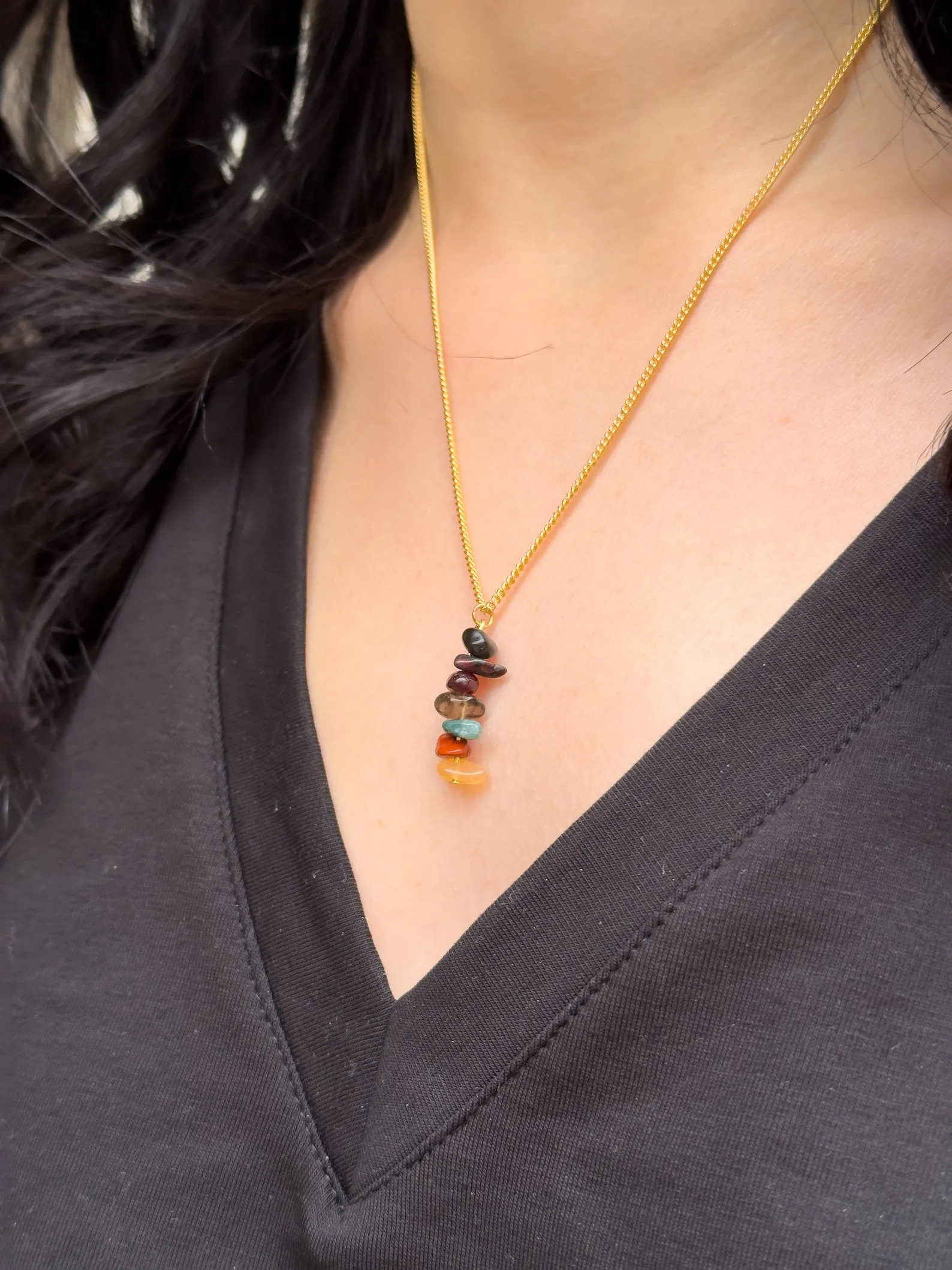 Root Chakra Dangling Necklace