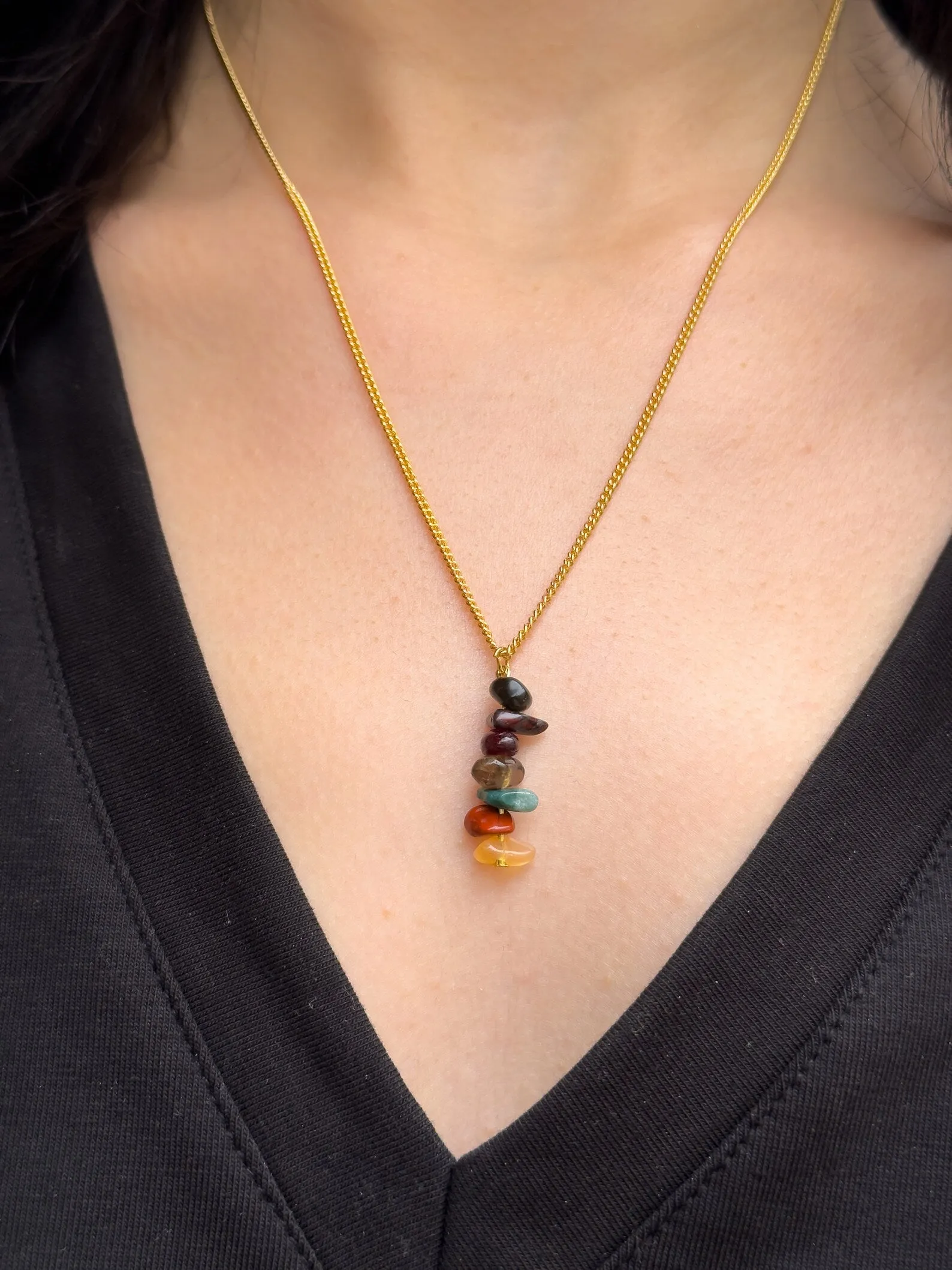 Root Chakra Dangling Necklace